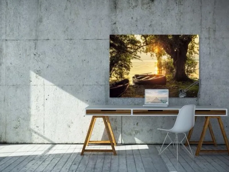 Frameless Picture 100x100 Fischerboot, Ansicht 2