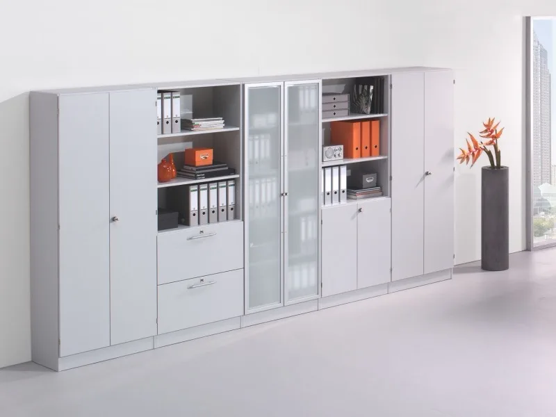 Hammerbacher Aktenschrank 100 cm Weiß, Ansicht 2