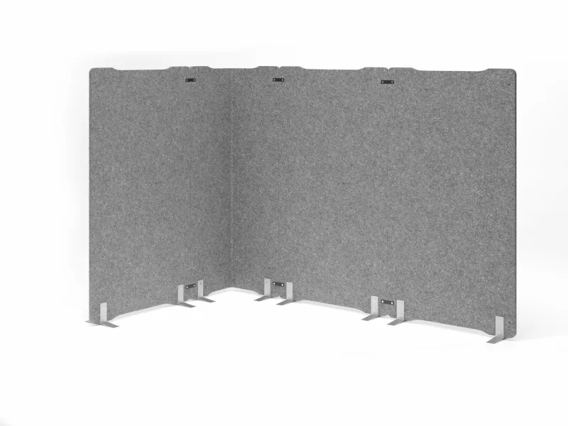 Hammerbacher Akustikstellwand Ecke 50+50 cm, Ansicht 3