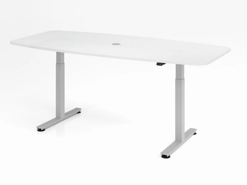 Hammerbacher Konferenztisch 220 cm elektrisch, Gesamtansicht