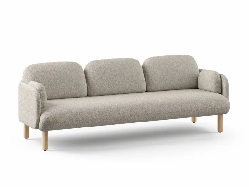 Narbutas Myami 3er-Sofa, Gesamtansicht