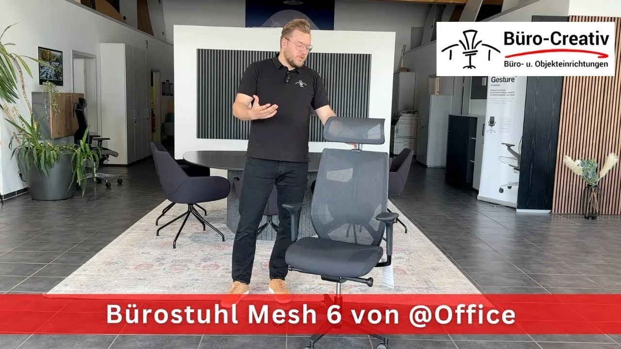 Videovorschau zu @Office Mesh 6 mit Kopfstütze
